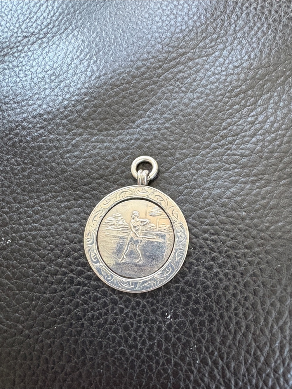 Vintage Sterling Silver Medallion Or Tennis Fab